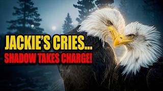 Jackie’s Distress Calls | Shadow Feeds & Defends | Big Bear Bald Eagle Nest Behavior!