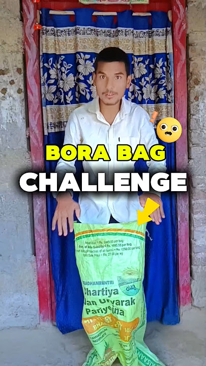 1 Hours Challenge In Bora Bag 😱😲 #shorts #youtubeshorts #challenge #minivlog