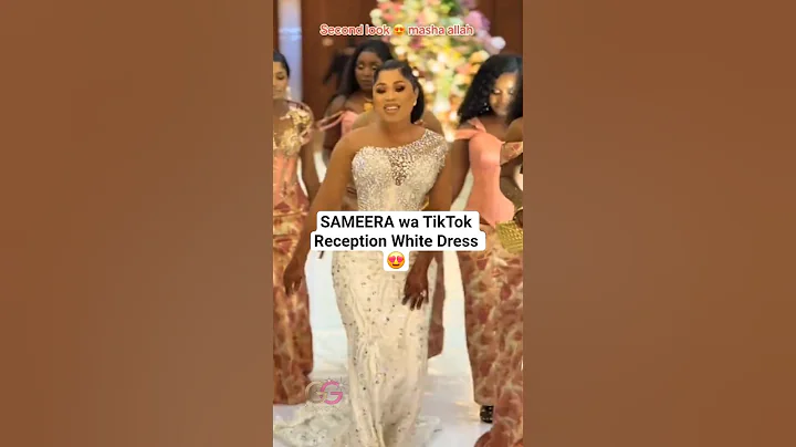 SAMEERA Reception White Dress #TikTok #cawina #marioo #zuchu #diamond #jp2025 #shorts #glamgossip