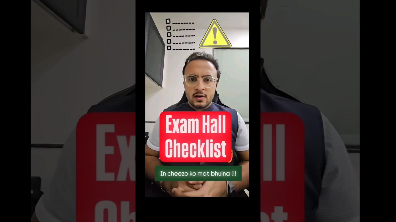 Exam Hall Checklist ✅✅ - Make sure to Carry these things‼️ 