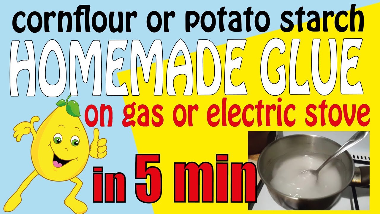 How To Make CORNFLOUR Glue on Electric or Gas Stove. EASY, Cheap Glue