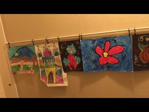 curtain-rod-artwork-display