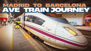 ✨AVE Madrid To Barcelona. Experience Spain's RENFE High Speed Train Journey From Atocha To Sants 🚄🇪🇸
