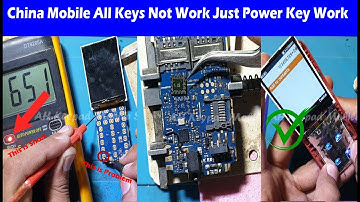 All China Keypad Phone Just Power Button Work but Other All Keys not Working