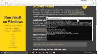 Install Jekyll On Windows