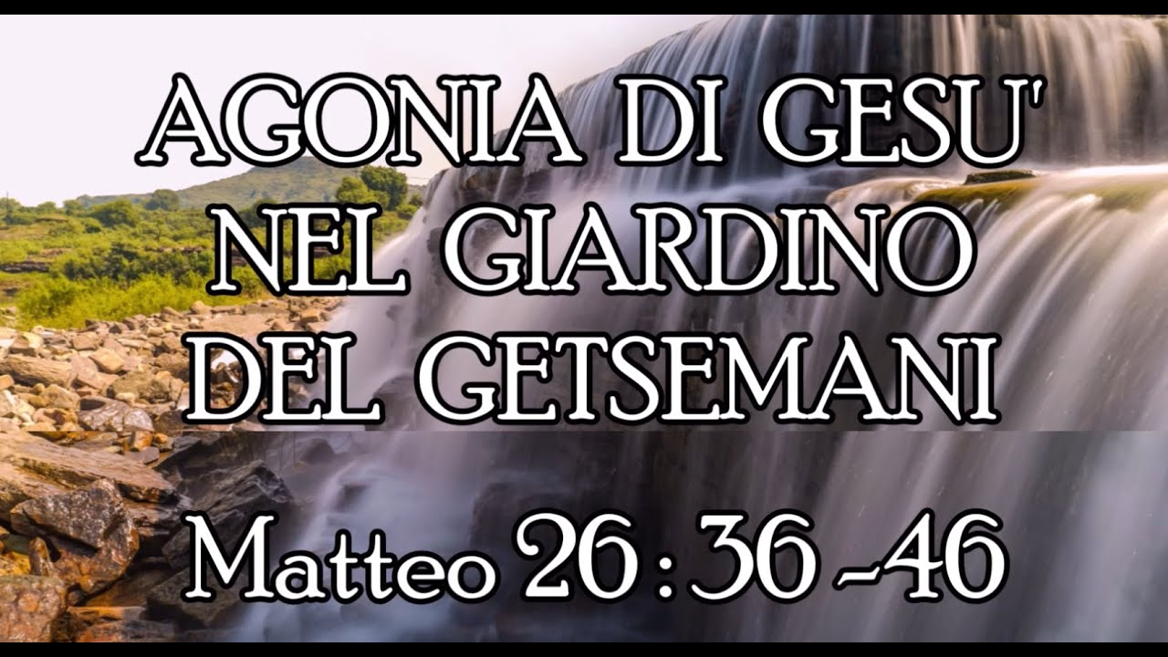 VEGLIARE IN PREGHIERA - GESU' NEL GETSEMANI (Matteo 26:36-46) - IL