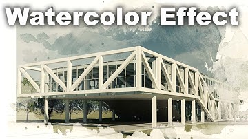 Watercolor Effect Render Postproduciton in PhotoShop Tutroial