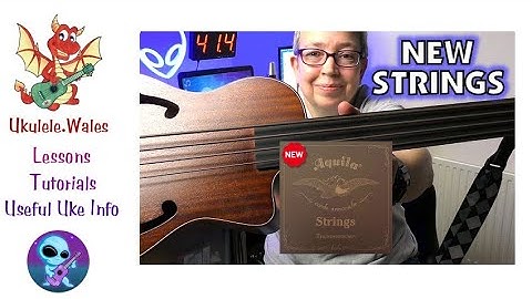 New Aquila Thunderbrown Bass Ukulele Strings - First Look