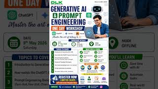 🎯 Generative AI &amp; Prompt Engineering One-Day Workshop  #dlksoftwaresolutions