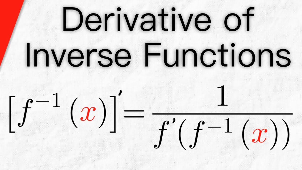 Their derivatives. Derivative of inverse function. Derivative Rules. Calculator of inverse functions. Calculus 1.
