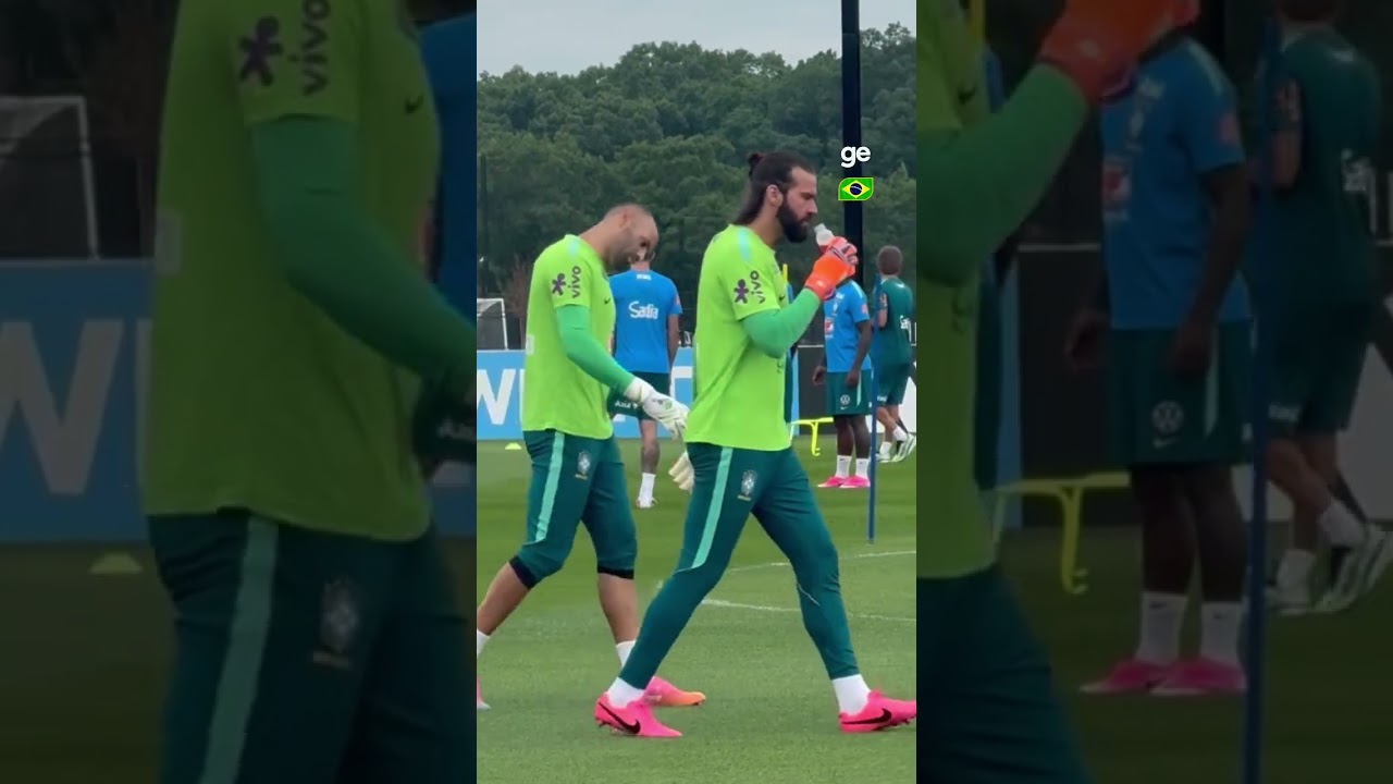 MAIS UM DIA DE TREINO PARA A SELEÇÃO BRASILEIRA! | #shorts | Copa do Mundo | ge.globo