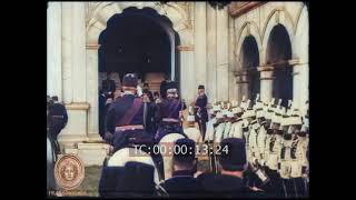 c.1910 - Sultan Reşat Ve Mahmud Şevket Paşa Nusretiye Camii Cuma Selamlığı Resimi