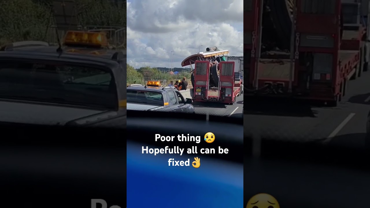 Steam traction engine accident 😥🙏