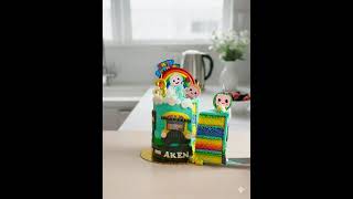 Cocomelon Wheels on the Bus Birthday Cake Cutting #asmrdessert #birthdaycake #cakeasmr #LaCakeverie