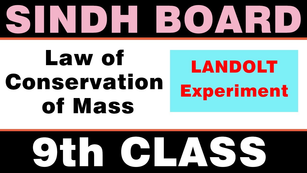 9Th Sindh Board Chemistry Text Book / Landolt's Experiment ...