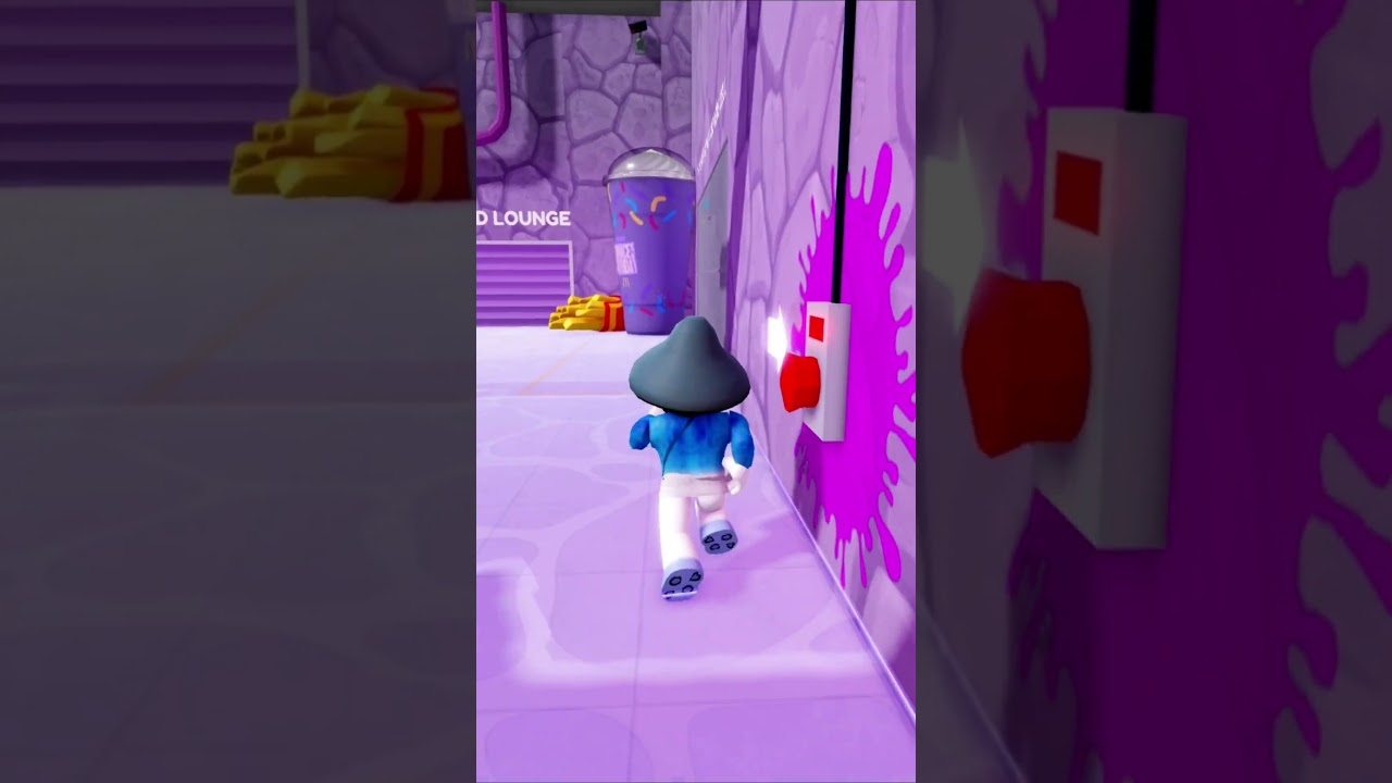 SMURF CAT ESCAPES GRIMACE BARRY'S PRISON RUN! 🔵 