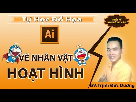 Hướng dẫn vẽ nhân vật hoạt hình sử dụng phần mềm adobe illustrator
