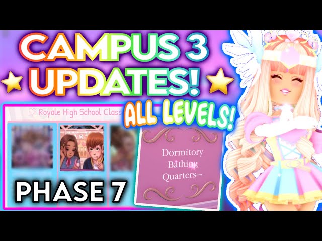 PHASE 7 IS ABOUT TO COME OUT! GET READY! GIVING DIAMONDS & BADGE ROBLOX Royale  High Campus 3 