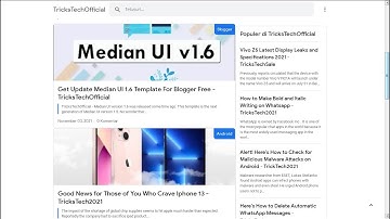 Get Update Median Ui V1.6 Free For Blogger - TricksTechOfficial