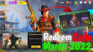 March 2022 New Redeem Code| Redemption Code COD Mobile | CODM Codes