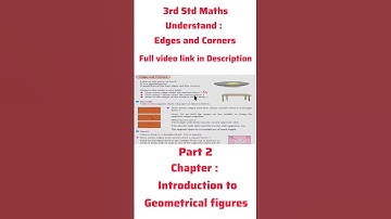 3rd Maths Introduction to Geometrical figures Part 2 #shorts
