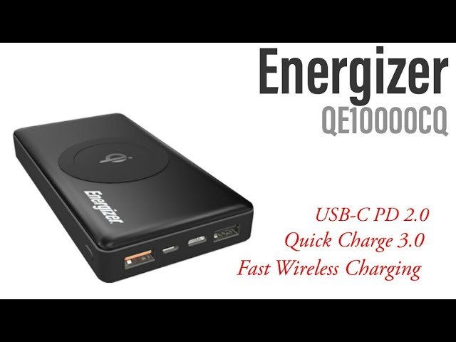 Energizer QE10000CQ Wireless power bank Review