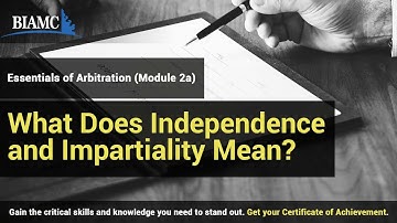 What Does Independence and Impartiality Mean?