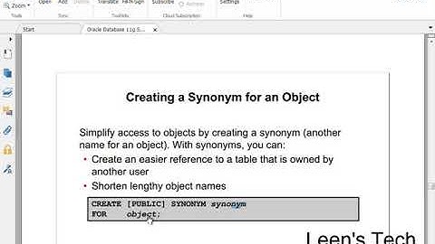 SQL 11g Tutorial in Bangla # 54 Overview of synonyms