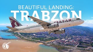 Watch this beautiful landing in Trabzon, Turkey (4K)