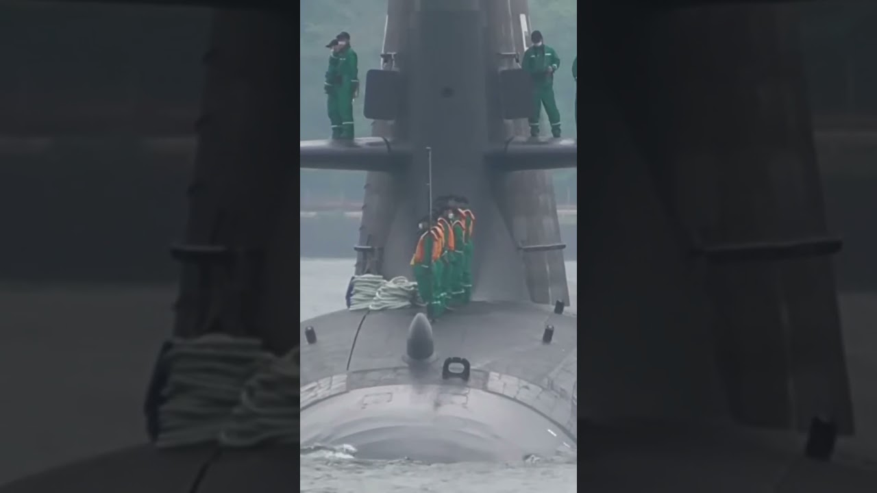 The Black Whale JMSDF Submarine Taigei (SS-513)Gets Underway from Yokosuka #shorts