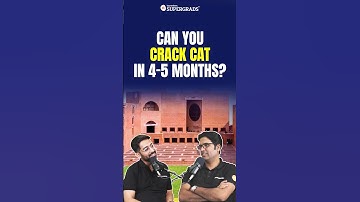 Crack CAT Exam in 4-5 Months: Possible or Not 🤔| CAT Exam Preparation 🎯| #shorts #catexam