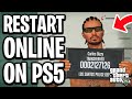 How To Restart GTA 5 Online PS5 - Full Guide