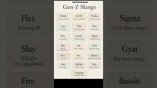 Gen Z Slang You Need to Know 😎🔥 | Modern English #shorts