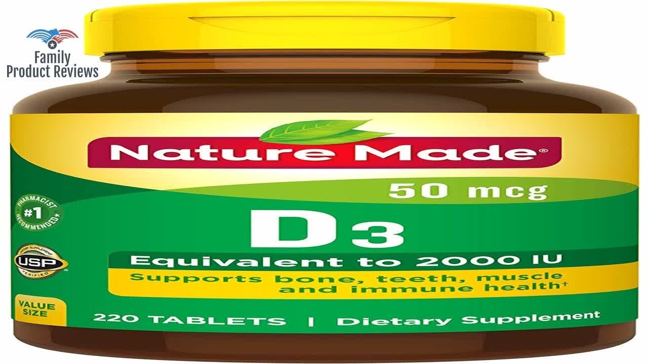 Nature Made Vitamin D3 2000 Iu Tablets 220 Ct Value Size