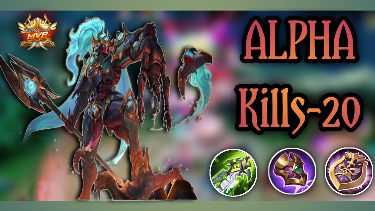 MLBB-💥ALPHA Onimusha Commando Skin?! Kills-20.  14.1 Points 
