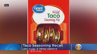 Taco Seasoning Sold At Walmart Recalled Due To Possible Salmonella Contamination