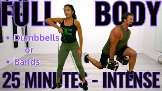 25 Min Full Body Workout  - Low Impact - Major Muscles Focus
