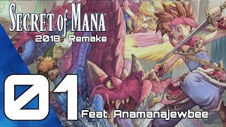 SECRET OF MANA Playthrough 01! Remake PS4 Pro 2018