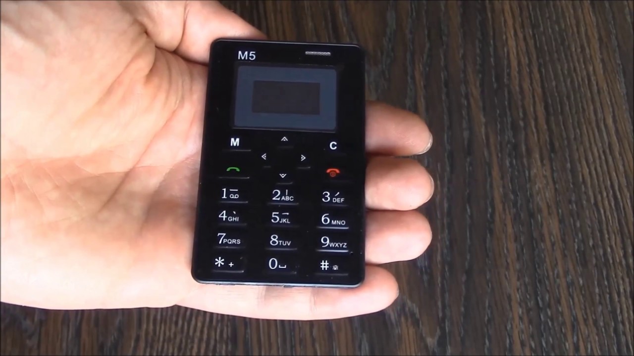 The M5 Mini Card Cell Phone Setup Instructions Review And Unboxing