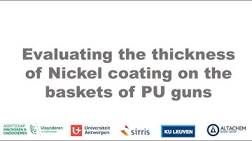 Nickel coating thickness inspection using hyperspectral imaging