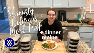 Meal Prep Felicia Combo +Creamy Chicken and Wild Rice Soup. Emily Bites Louisiana Meatloaf and Gravy