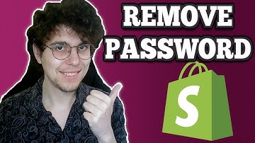 How To Remove Password From Shopify Store