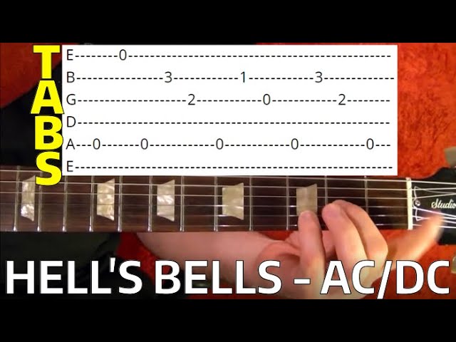 Hell tabs. Hells bells табы.