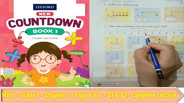 Oxford Grade 1 Math - Chapter 1 - Getting Ready - Page6 &7-Oxford New Countdown Book 1 Third Edition