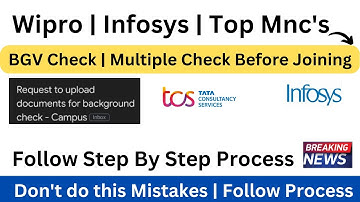 Waiting for Onboarding | Joining | BGV Important Process | Infy Wipro Tcs & Mnc