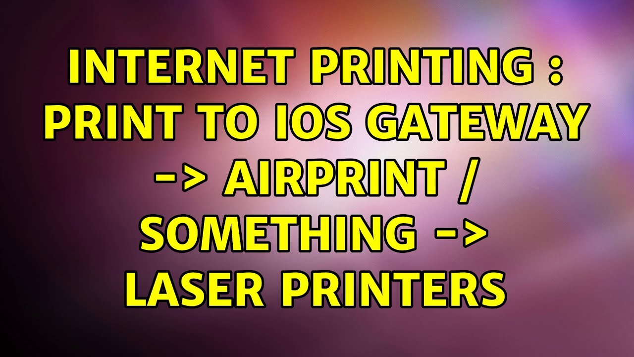 airprint gateway
