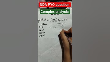 NDA PYQ ⁉️ COMPLEX ANALYSIS 💯✨