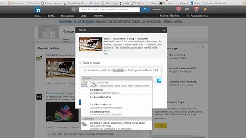 LinkedIn Sharing Company Updates