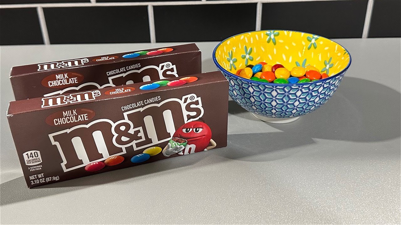 M&m's Milk Chocolate Candies In Movie Box