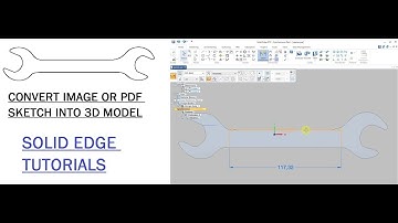 CONVERT ANY IMAGE INTO 3D MODEL - SOLID EDGE